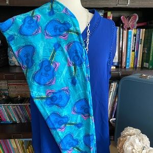 Lularoe guitar print leggings tc tall and curvy